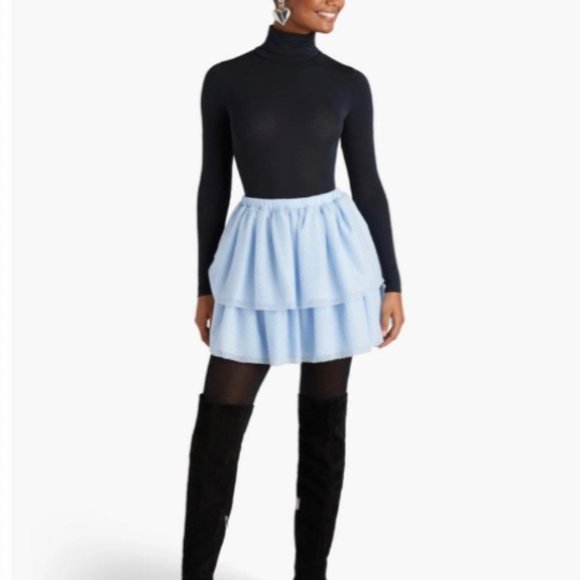 Hill House tulle Clara baby blue skirt - Picture 3 of 3